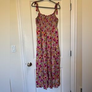 Draper James Vibrant Floral Maxi Dress